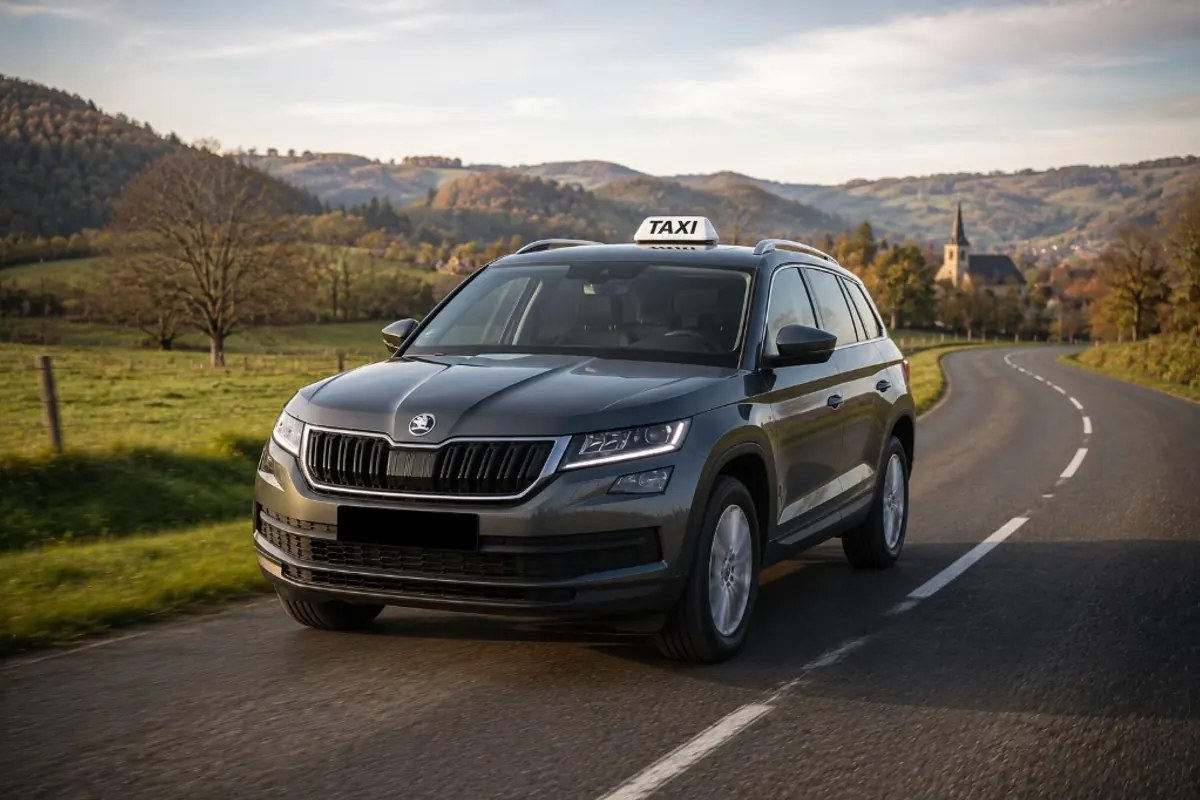 Taxi Škoda Kodiaq gris Tara Taxi — Charvieu-Chavagneux, Nord-Isère