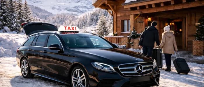 Taxi transfert station de ski Alpes depuis le Nord-Isère